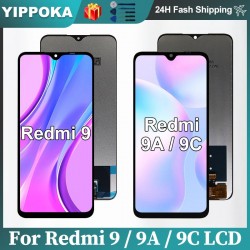 6.53＆quot小米Redmi 9显示M2006C3MG LCD触摸屏数字化器，用于Redmi 9A 9C 9C 9C LCD组装替换显示M2004J19G